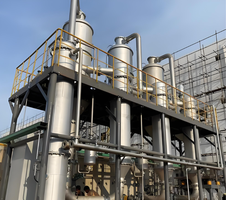 百惠浦工业废水处理蒸发器出口印度尼西亚，双设备适配棕榈油/化工废水