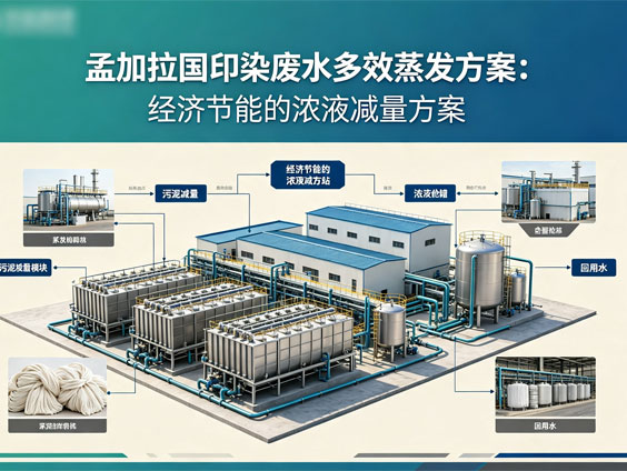 孟加拉国印染废水多效蒸发器：经济节能的浓缩减量方案