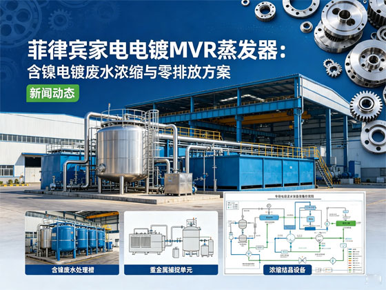 菲律宾电镀MVR蒸发器：含镍铬电镀废水浓缩与零排放方案