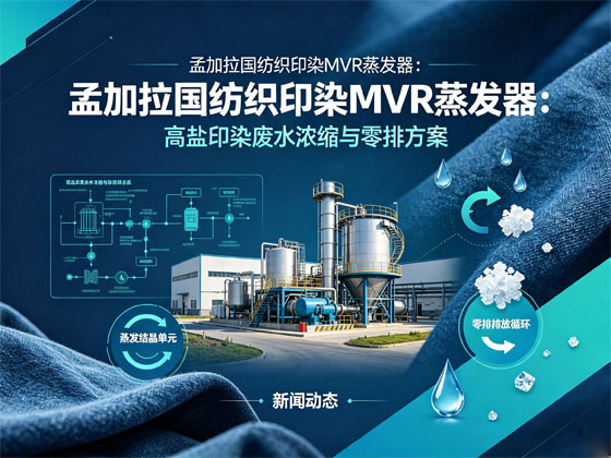 孟加拉国纺织印染MVR蒸发器：高盐印染废水浓缩与零排放方案