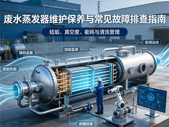 废水蒸发器维护保养与常见故障排查指南：结垢、真空度下降、压缩机异常怎么办？