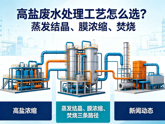 高盐废水处理工艺怎么选？蒸发结晶、膜浓缩、焚烧三条路线全面对比